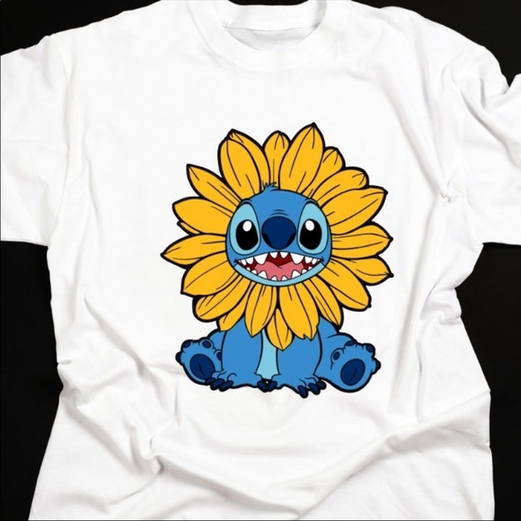 Stitch Sunflower HTV - Picture 1 of 6